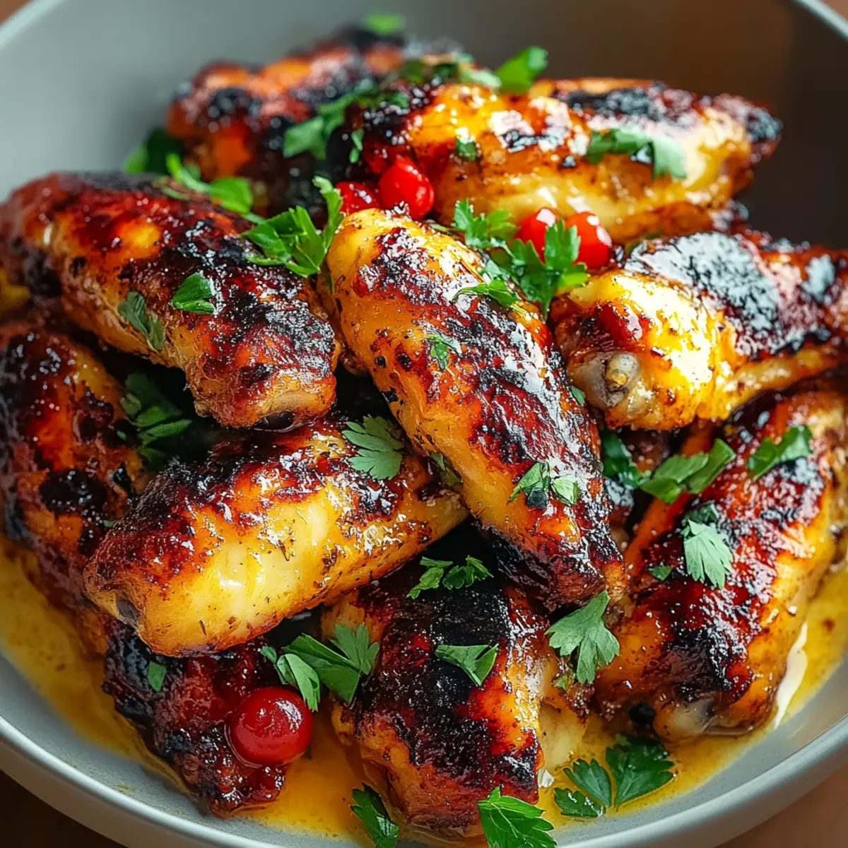 Cajun Garlic Chicken Wings