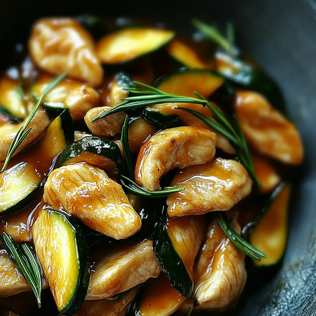 Chicken Zucchini Stir Fry