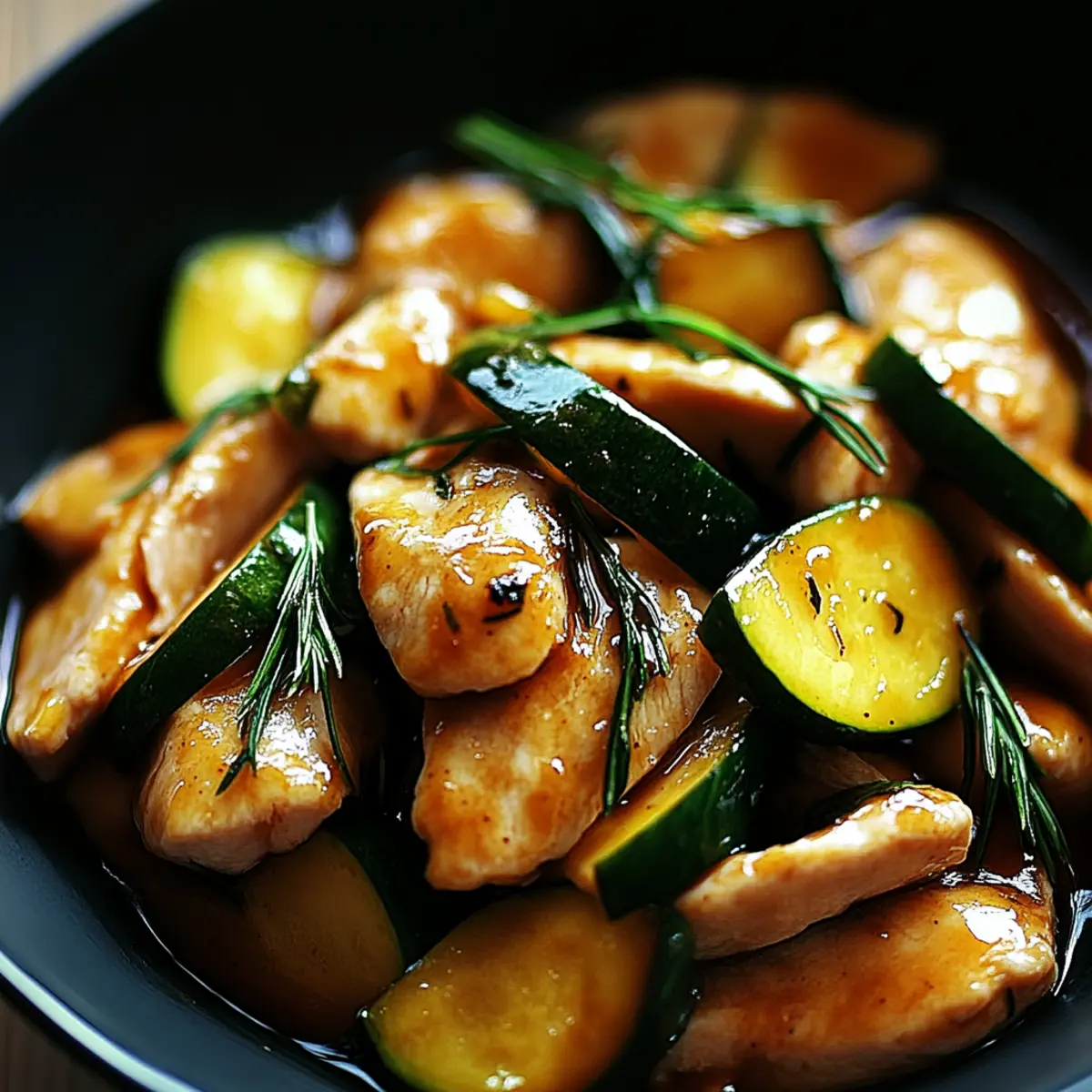 Chicken Zucchini Stir Fry