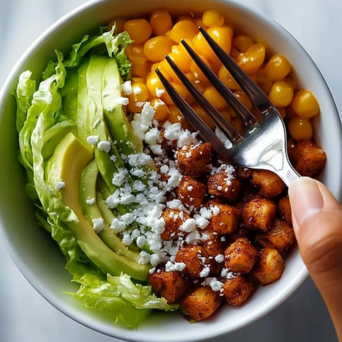 Chopped Salad with Chickpeas, Feta, and Avocado