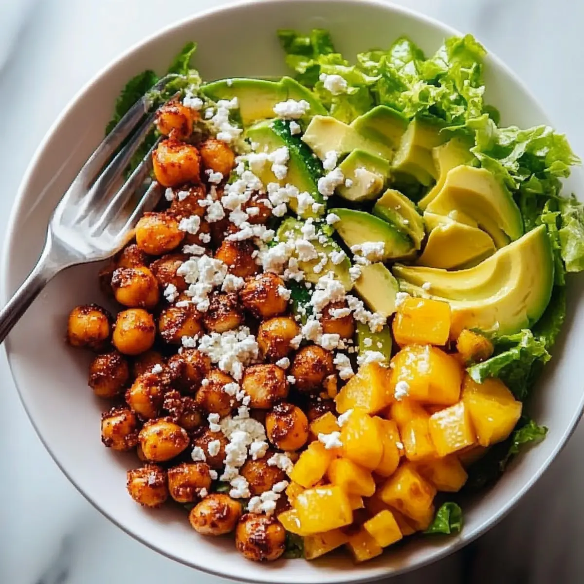 Chopped Salad with Chickpeas, Feta, and Avocado