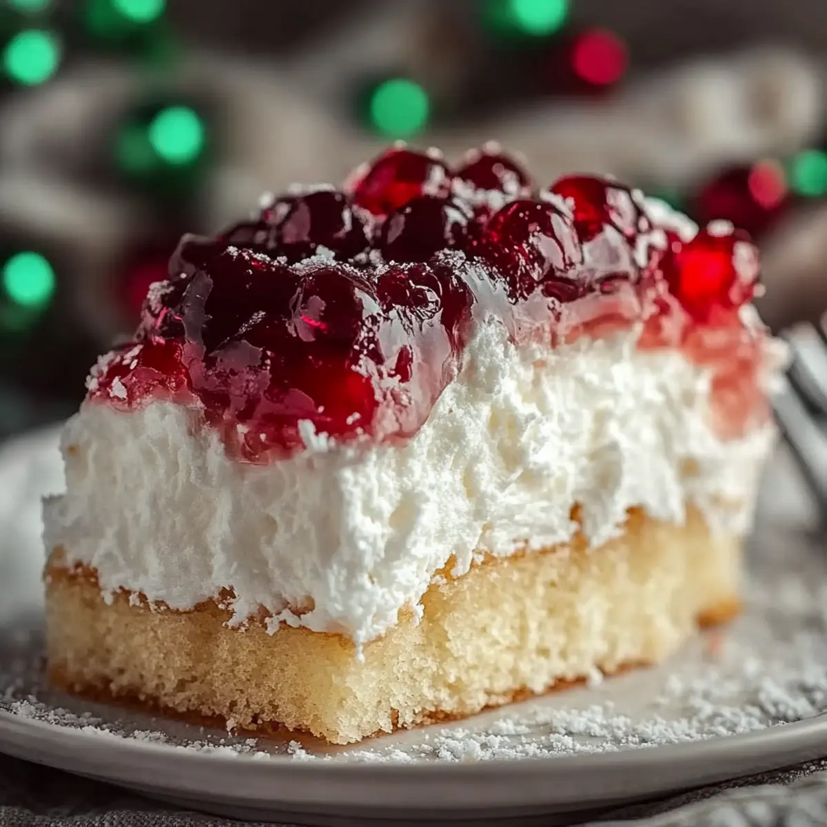 Christmas Jello Poke Cake