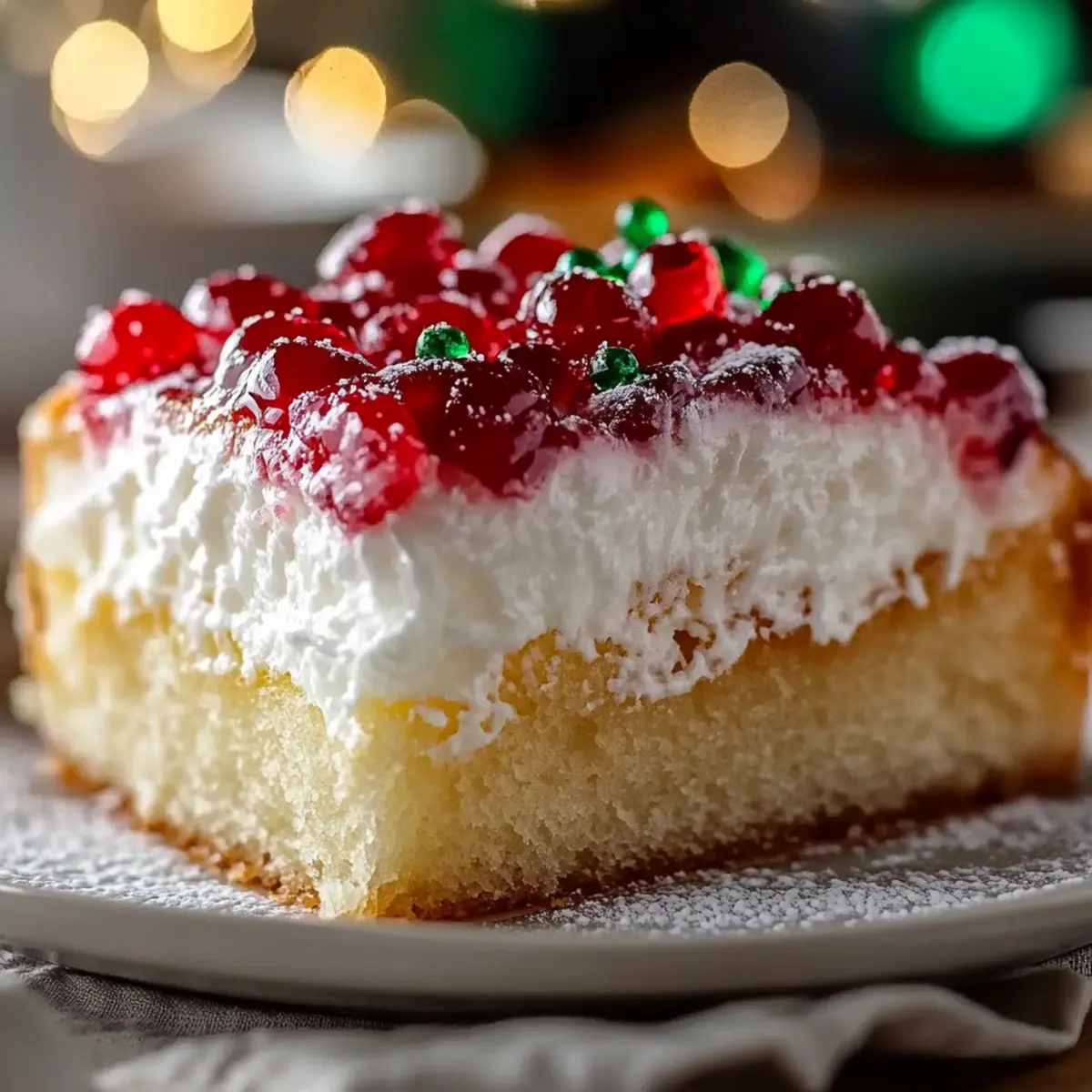 Christmas Jello Poke Cake