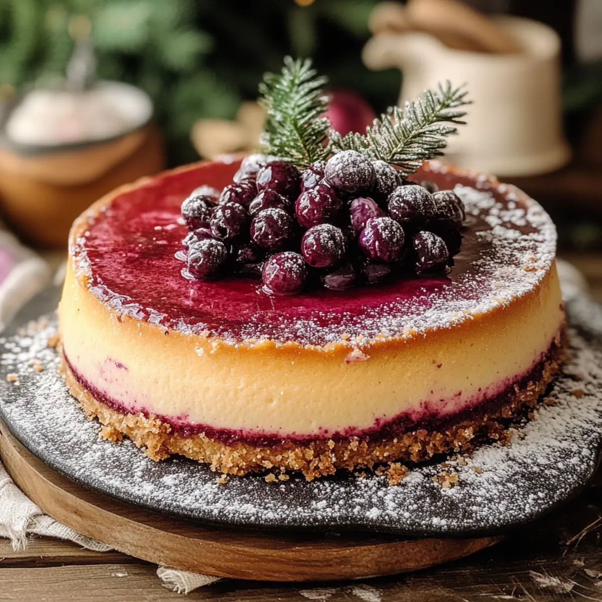 Cranberry Orange Cheesecake