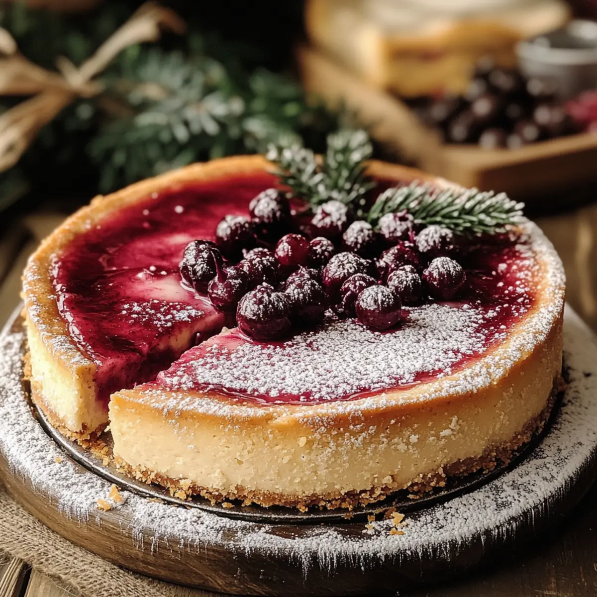 Cranberry Orange Cheesecake