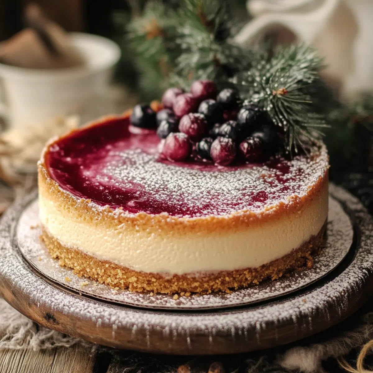 Cranberry Orange Cheesecake