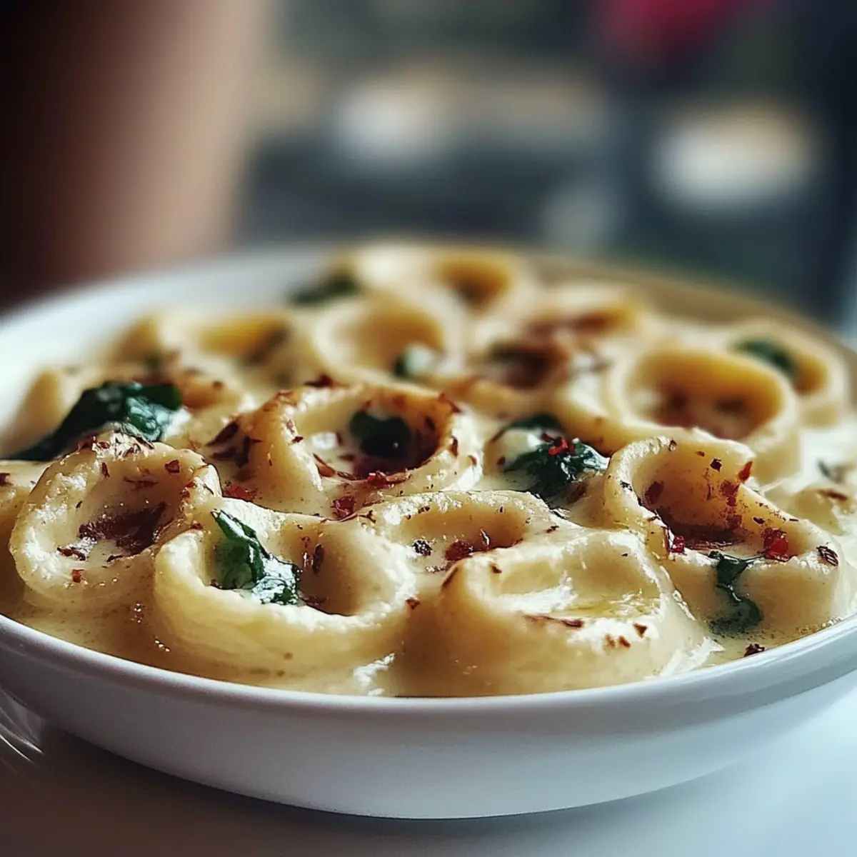 Creamy Crockpot Tortellini Alfredo