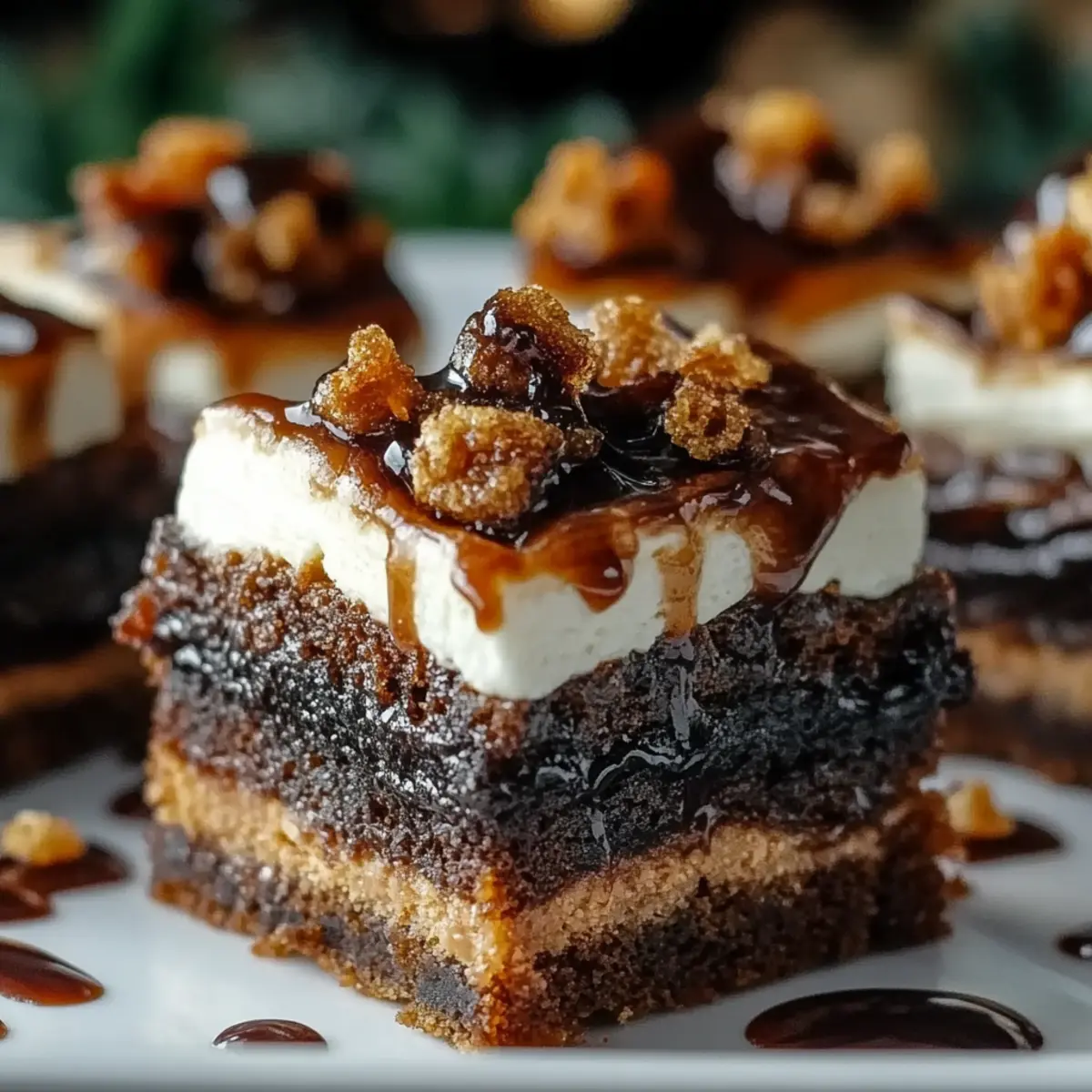 Gingerbread Cheesecake Bars
