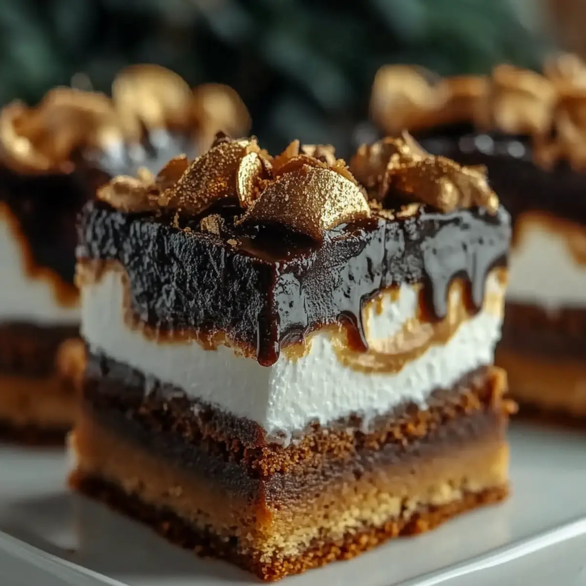 Gingerbread Cheesecake Bars