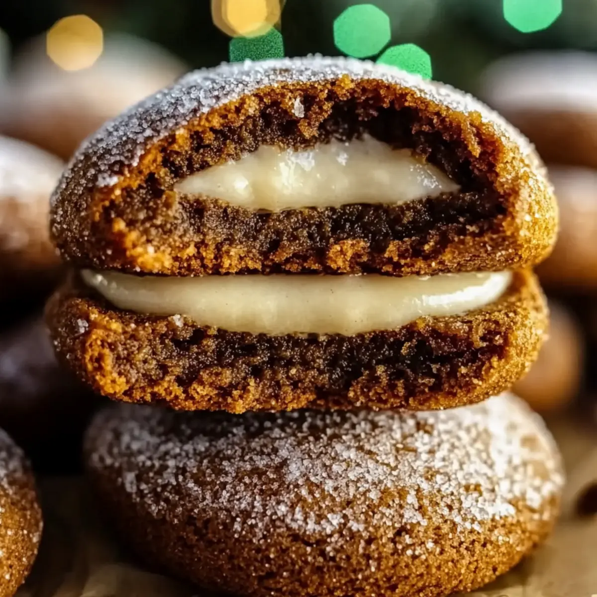 Gingerbread Cheesecake Cookies