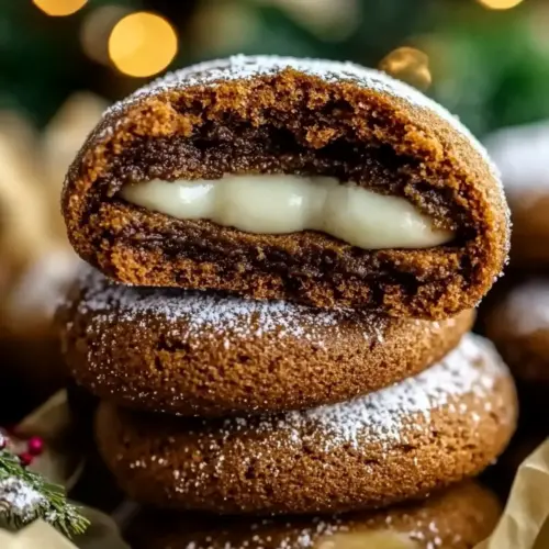 Gingerbread Cheesecake Cookies