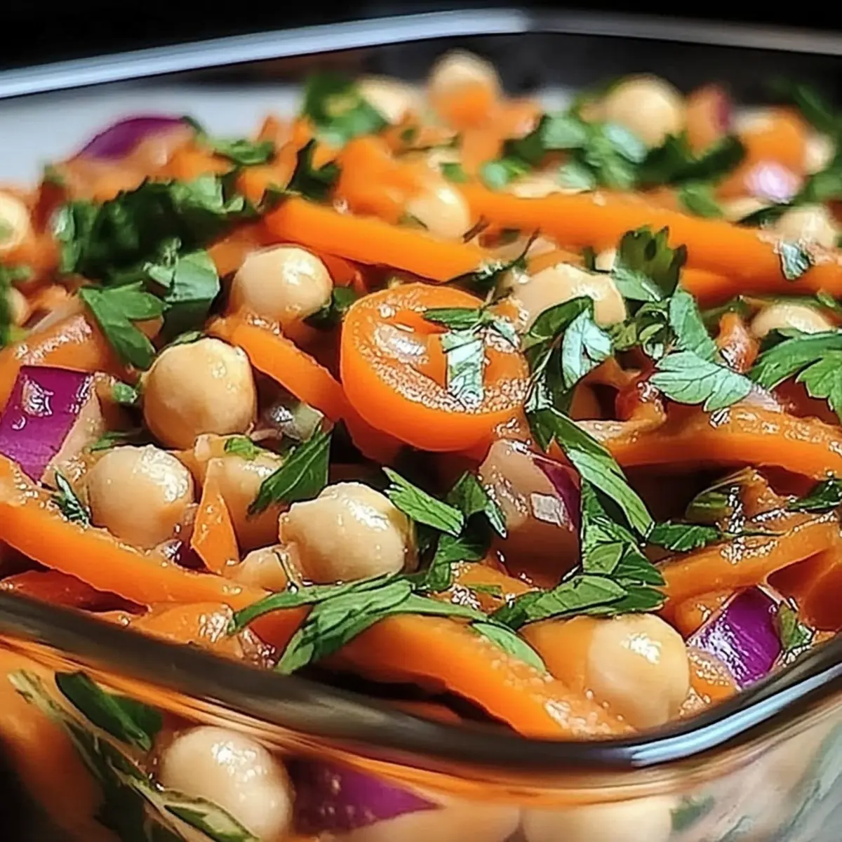 Moroccan Chickpea Carrot Salad