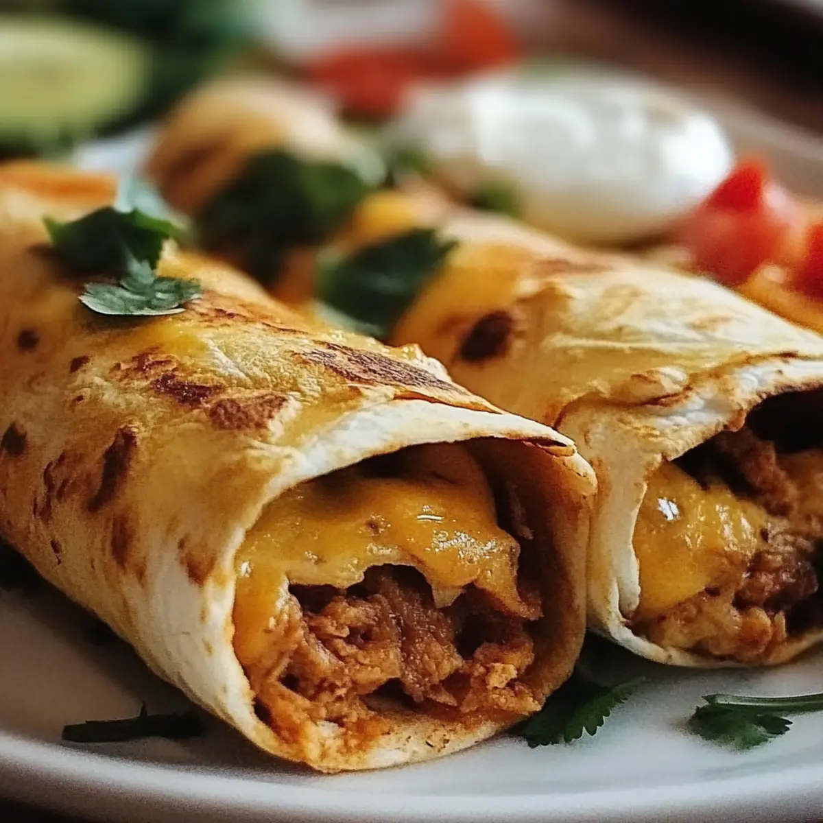 Oven Baked Chicken Taquitos