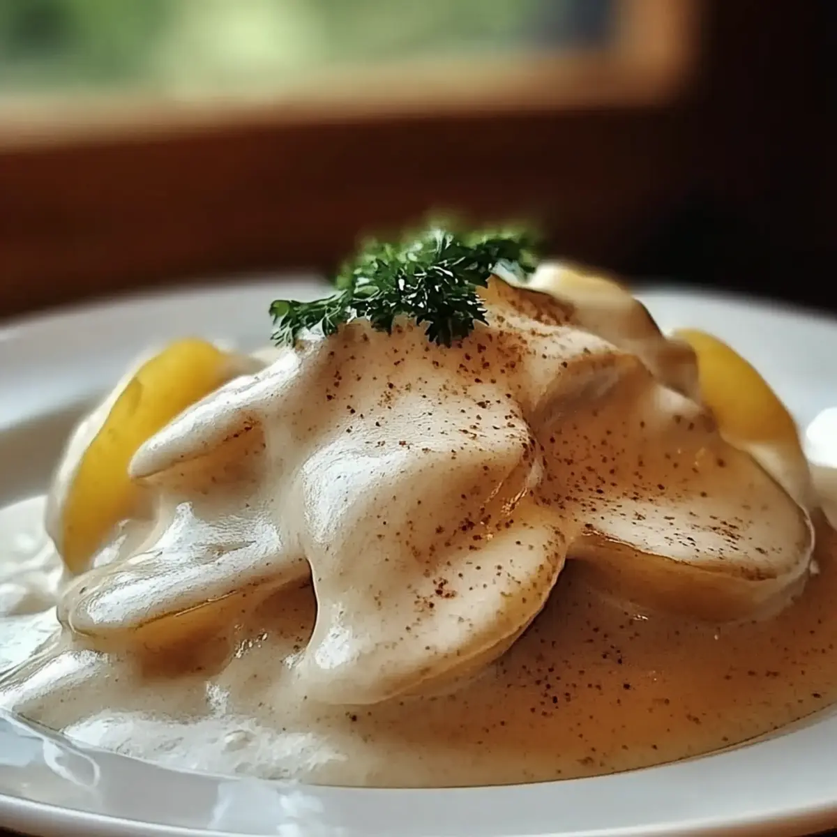 Potato with Creamy Sauce