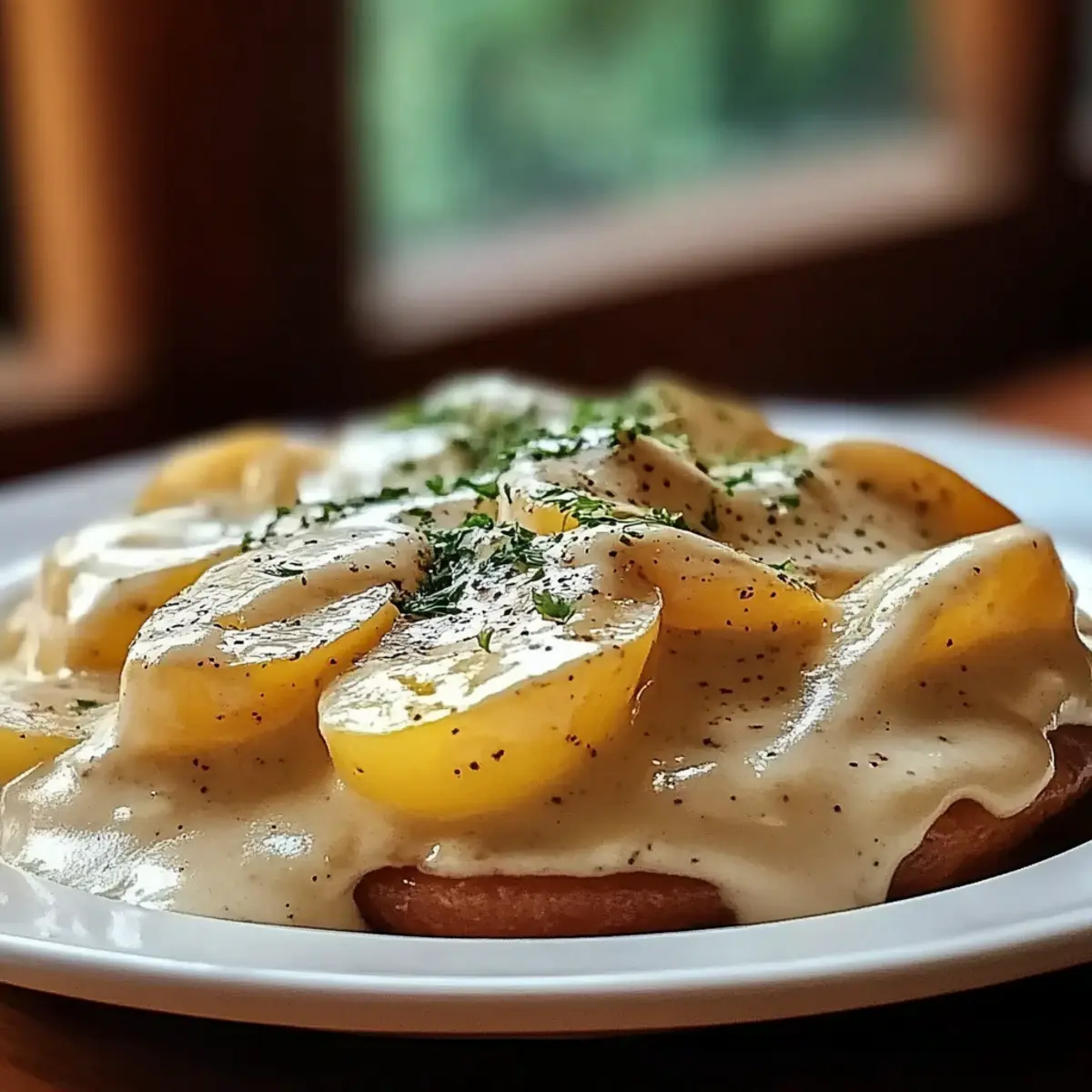 Potato with Creamy Sauce