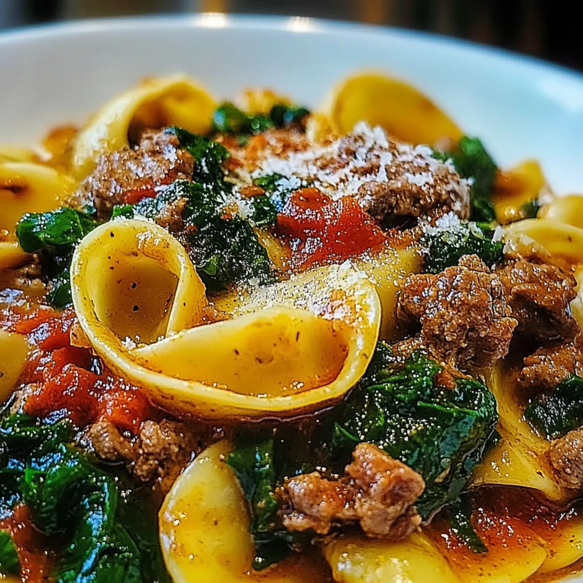 Savory Garlic Butter Beef and Spinach Tortellini