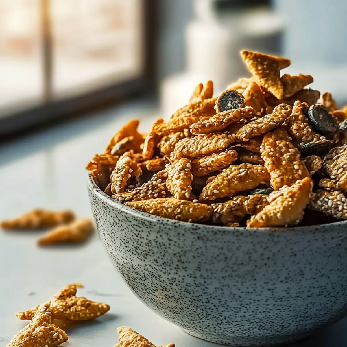 Sweet Spicy Sesame Snack Mix