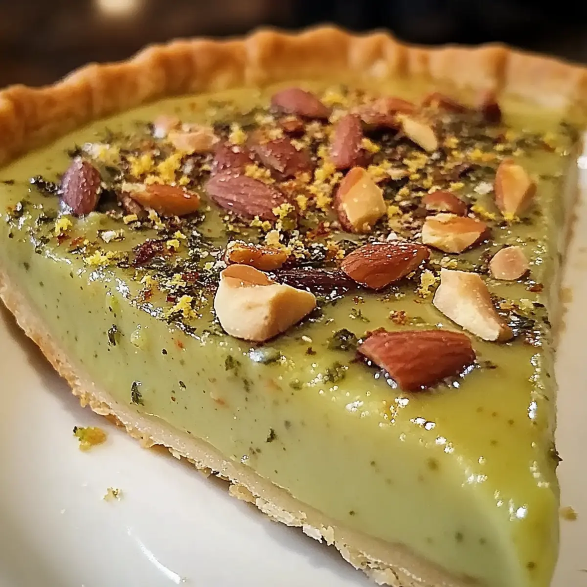 Pistachio Custard Pie