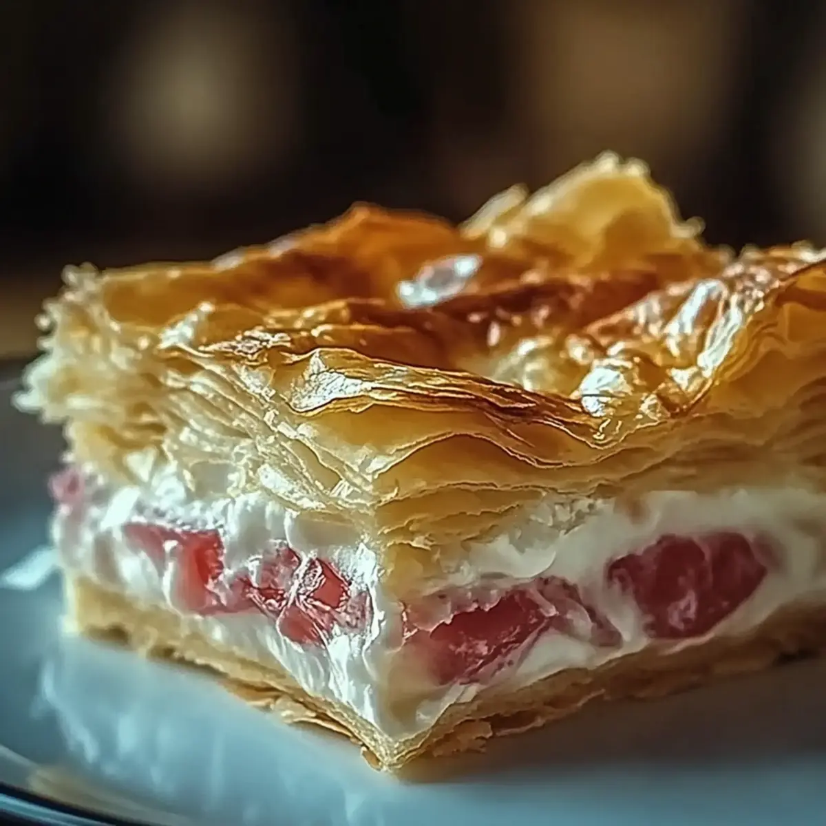 Rhubarb Cream Cheese Pastry