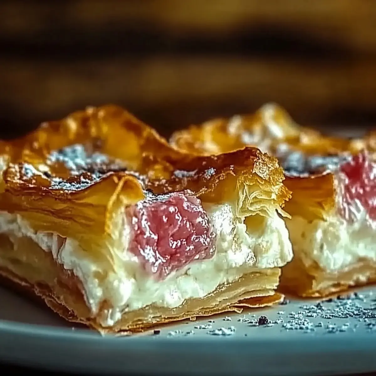 Rhubarb Cream Cheese Pastry
